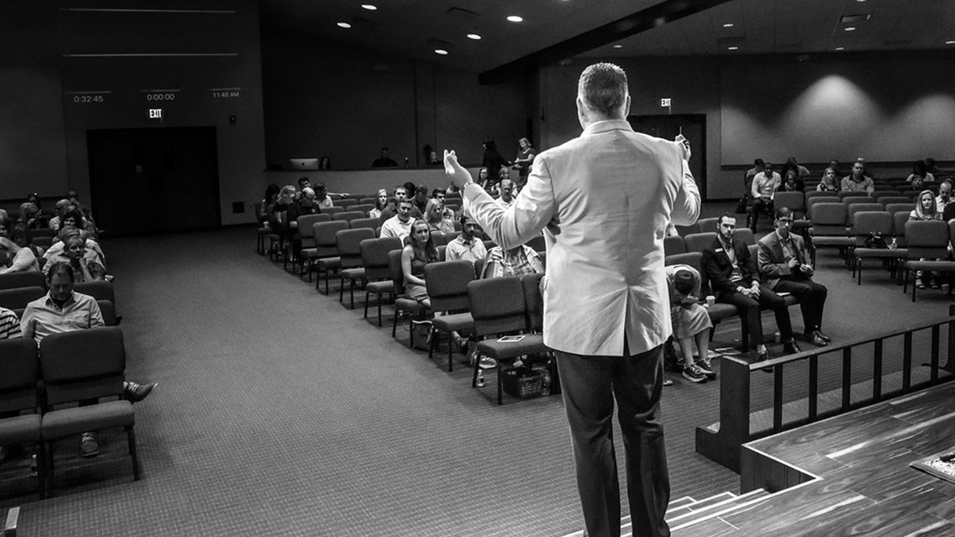 Acts 2 UMC Pastor greeting attendees