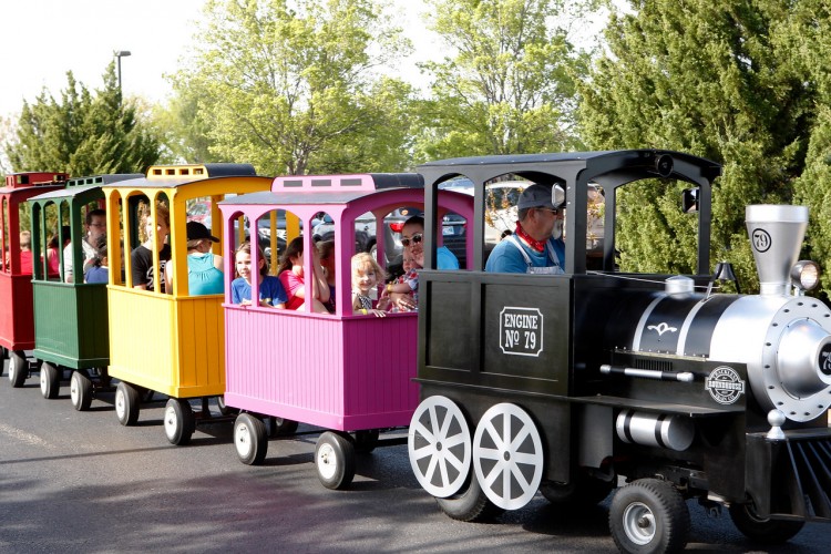 Young children's train at Eggstravaganza Event